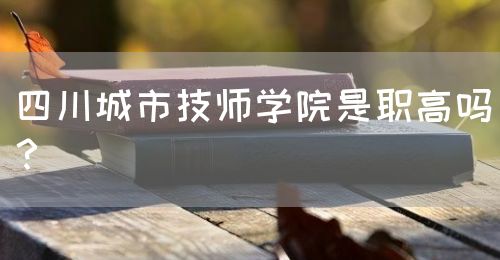 四川城市技師學(xué)院是職高嗎？(圖1)